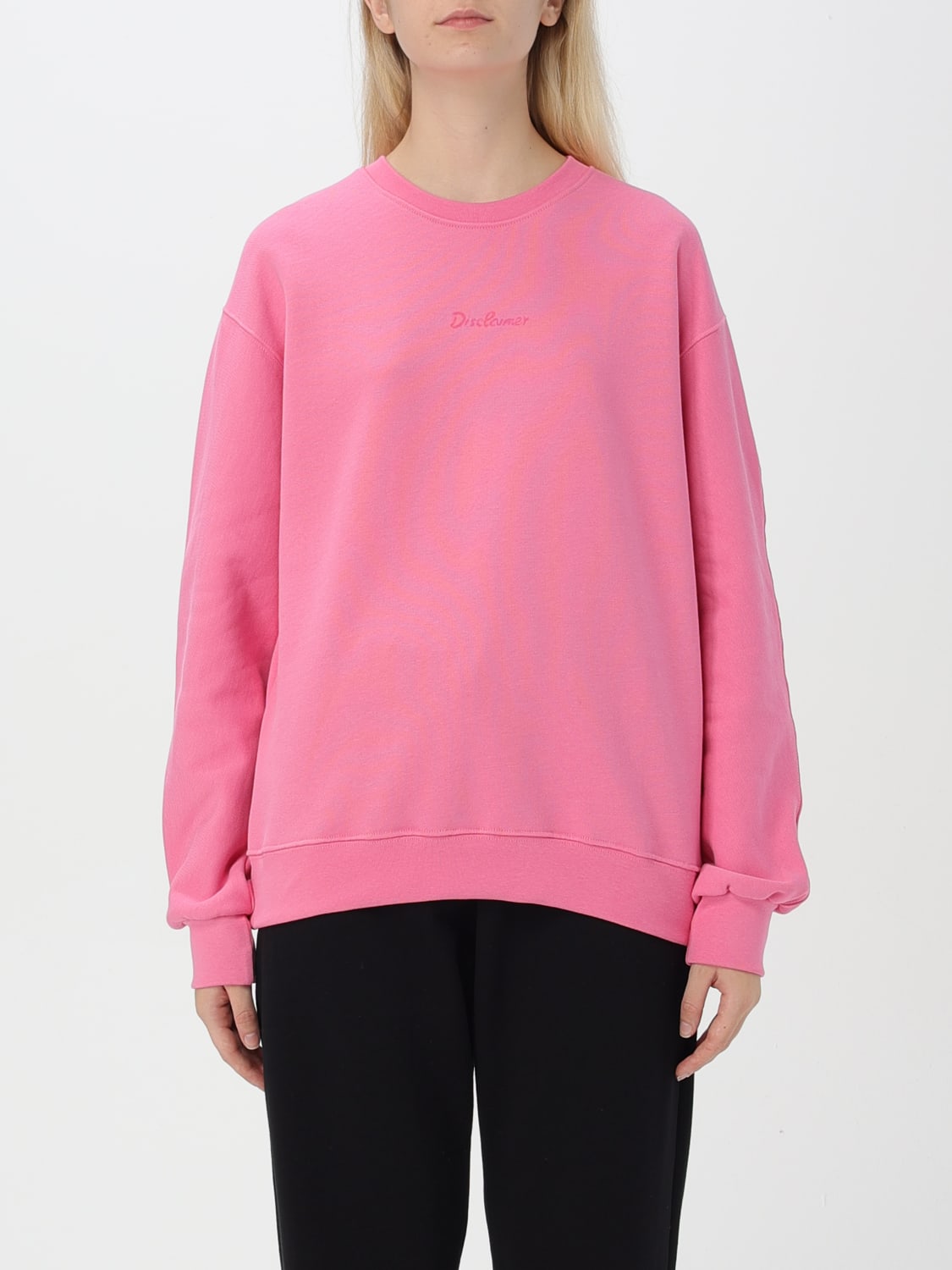 DISCLAIMER SWEATSHIRT: Sweatshirt damen Disclaimer, Fuchsia - Img 1