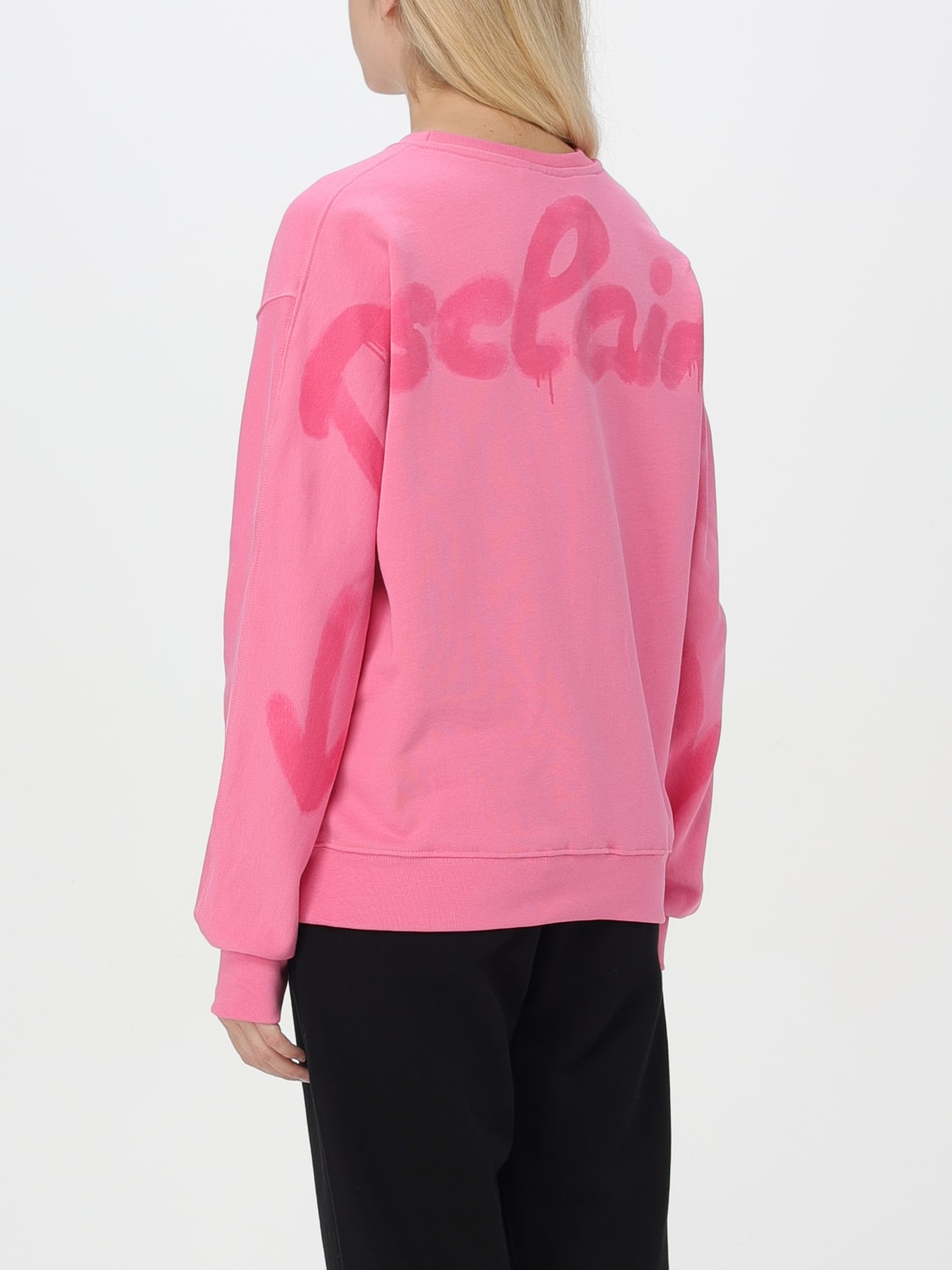 DISCLAIMER SWEATSHIRT: Sweatshirt damen Disclaimer, Fuchsia - Img 2