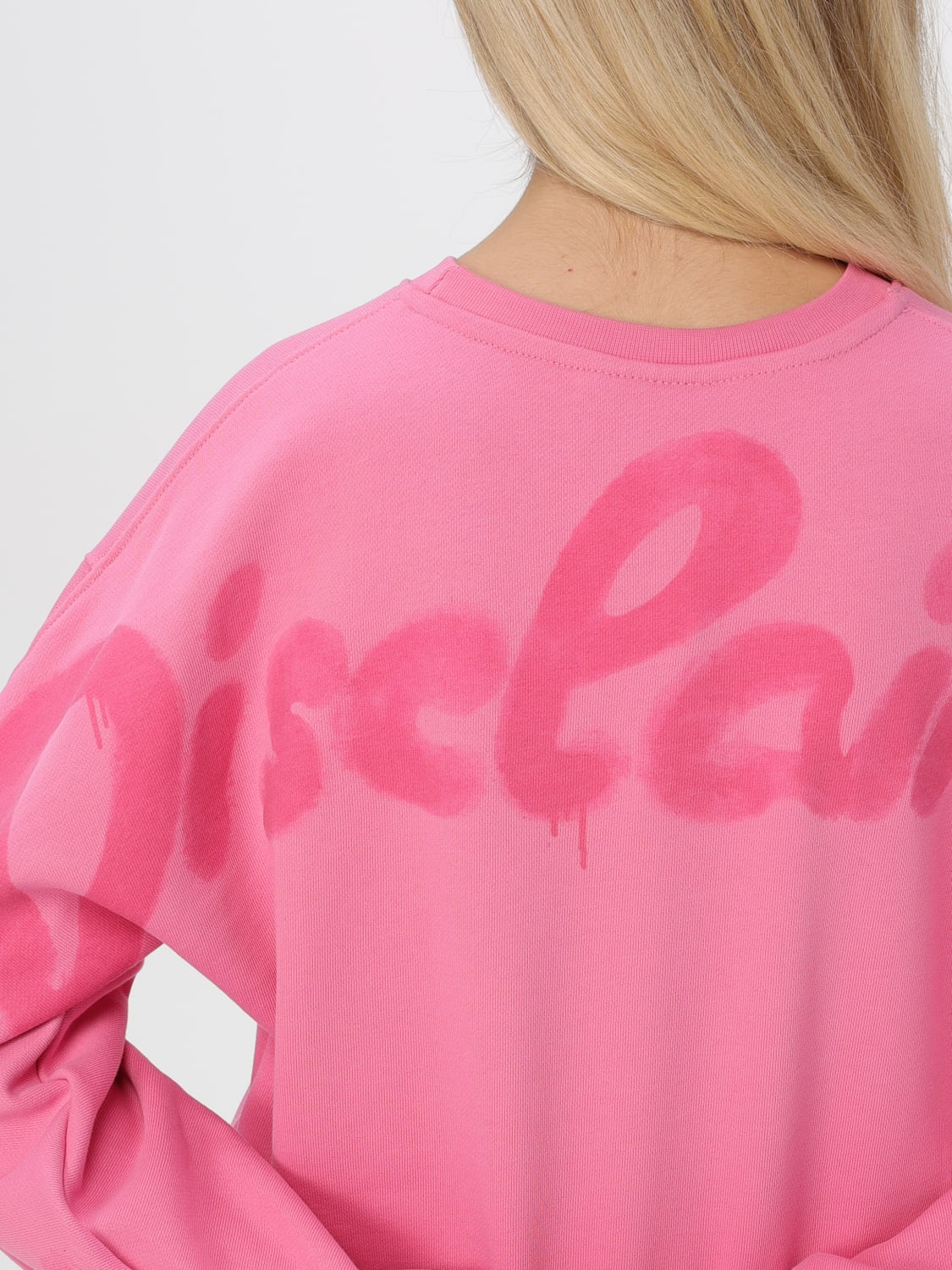 DISCLAIMER SWEATSHIRT: Sweatshirt damen Disclaimer, Fuchsia - Img 3