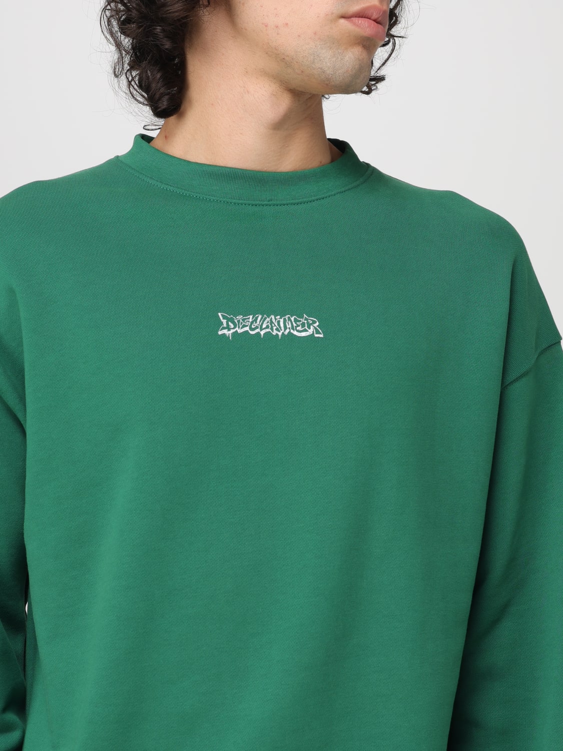 DISCLAIMER SWEATSHIRT: Sweatshirt men Disclaimer, Green - Img 3