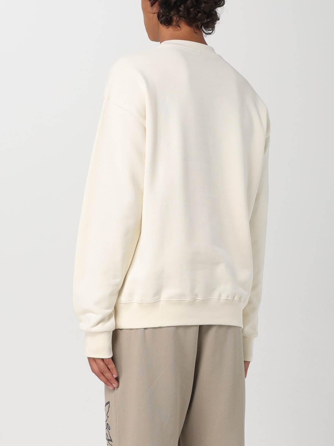 DISCLAIMER SWEATSHIRT: Sweatshirt homme Disclaimer, Jaune Crème - Img 2