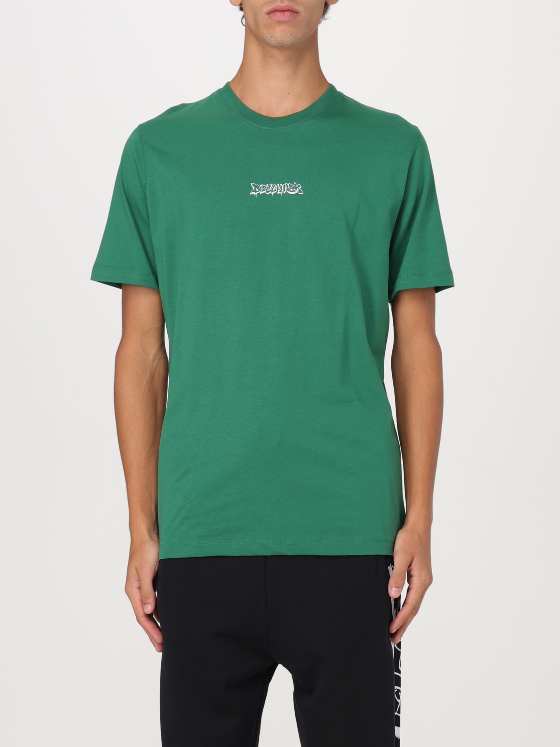 DISCLAIMER T-SHIRT: T-shirt men Disclaimer, Green - Img 1