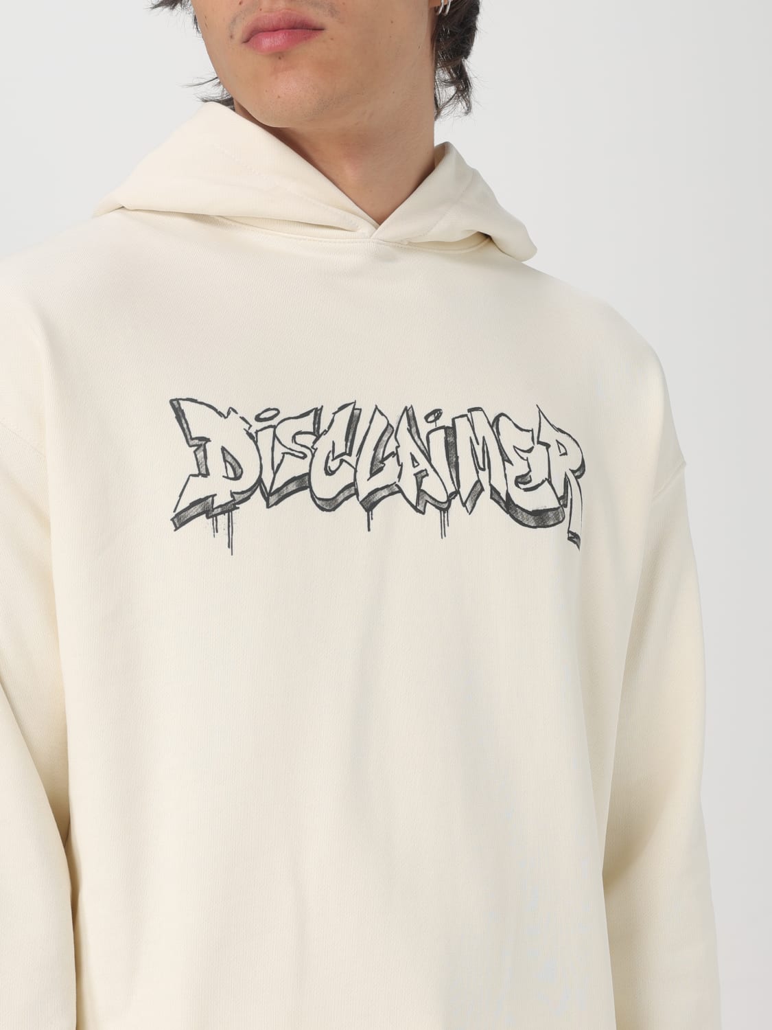 DISCLAIMER SWEATSHIRT: Sweatshirt men Disclaimer, Yellow Cream - Img 3