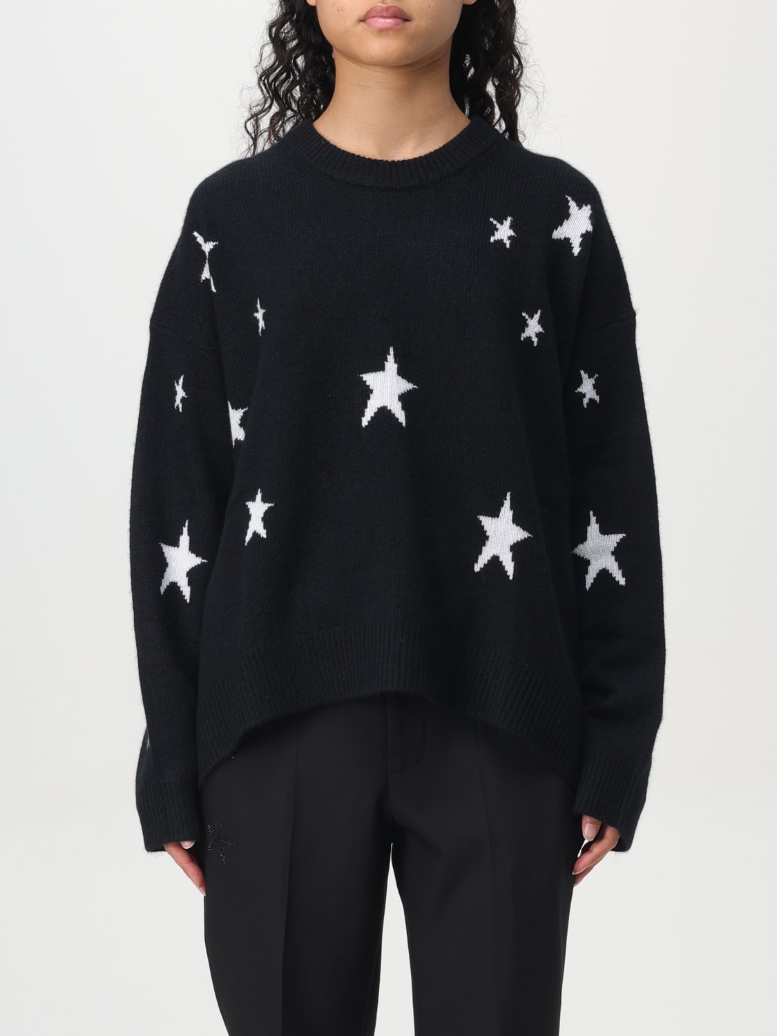 Giglio Maglione Zadig & Voltaire in cashmere con stelle jacquard