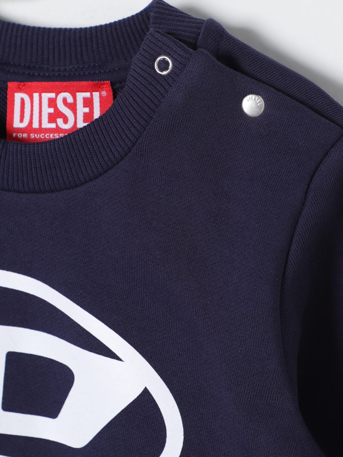 DIESEL MAGLIA: Maglia Oval D Diesel, Blue - Img 3