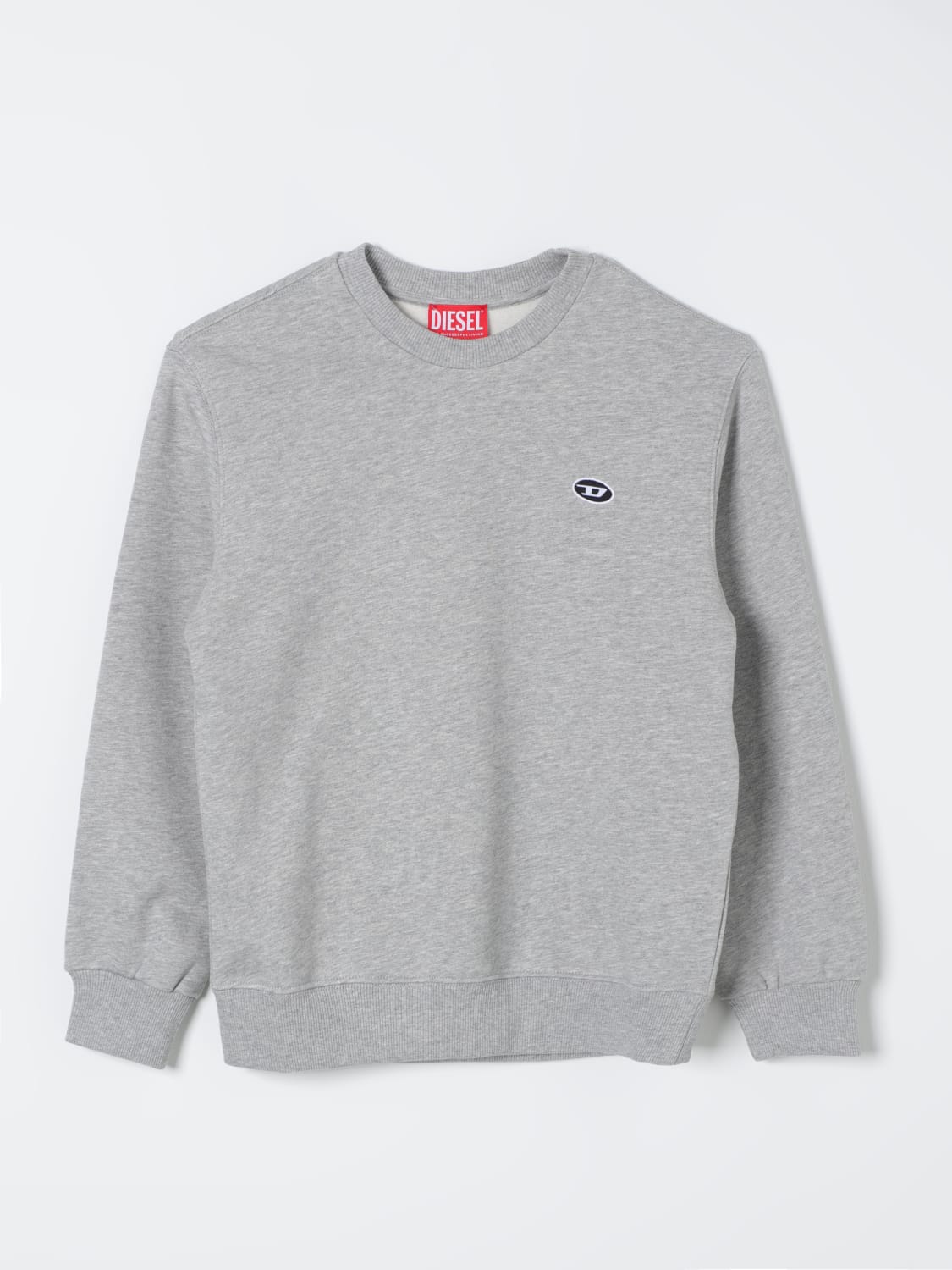 DIESEL MAGLIA: Maglia Oval D Diesel, Grigio - Img 1