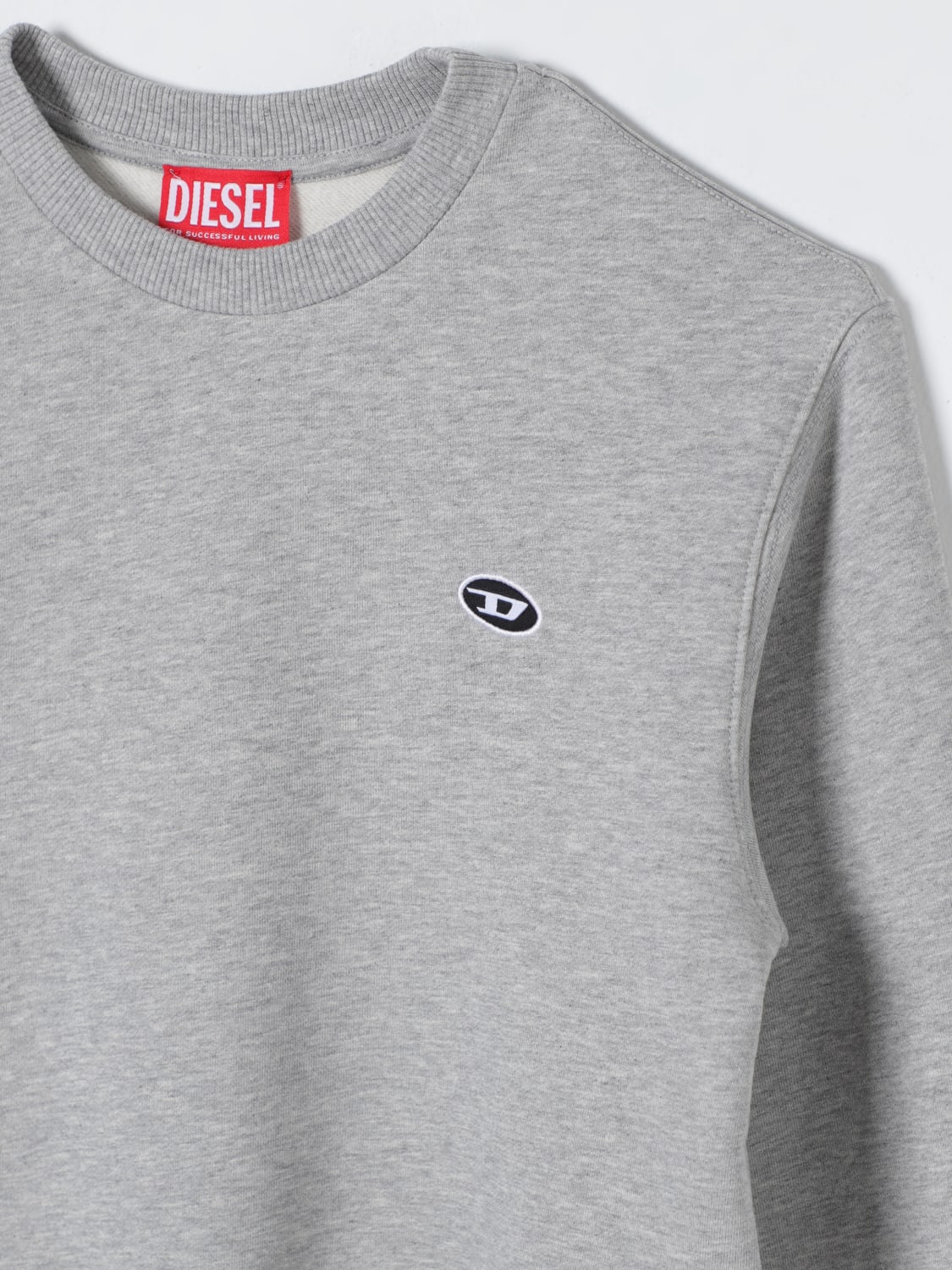 DIESEL MAGLIA: Maglia Oval D Diesel, Grigio - Img 3