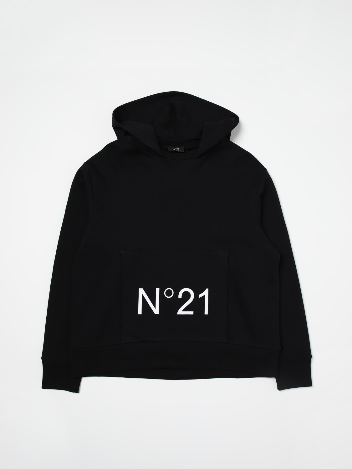 N° 21 MAGLIA: Felpa con cappuccio N° 21, Nero - Img 1