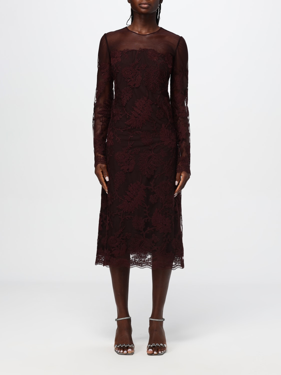 ERMANNO SCERVINO DRESS: Dress woman Ermanno Scervino, Burgundy - Img 1