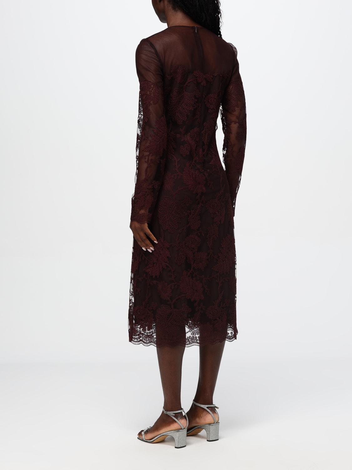 ERMANNO SCERVINO DRESS: Dress woman Ermanno Scervino, Burgundy - Img 2