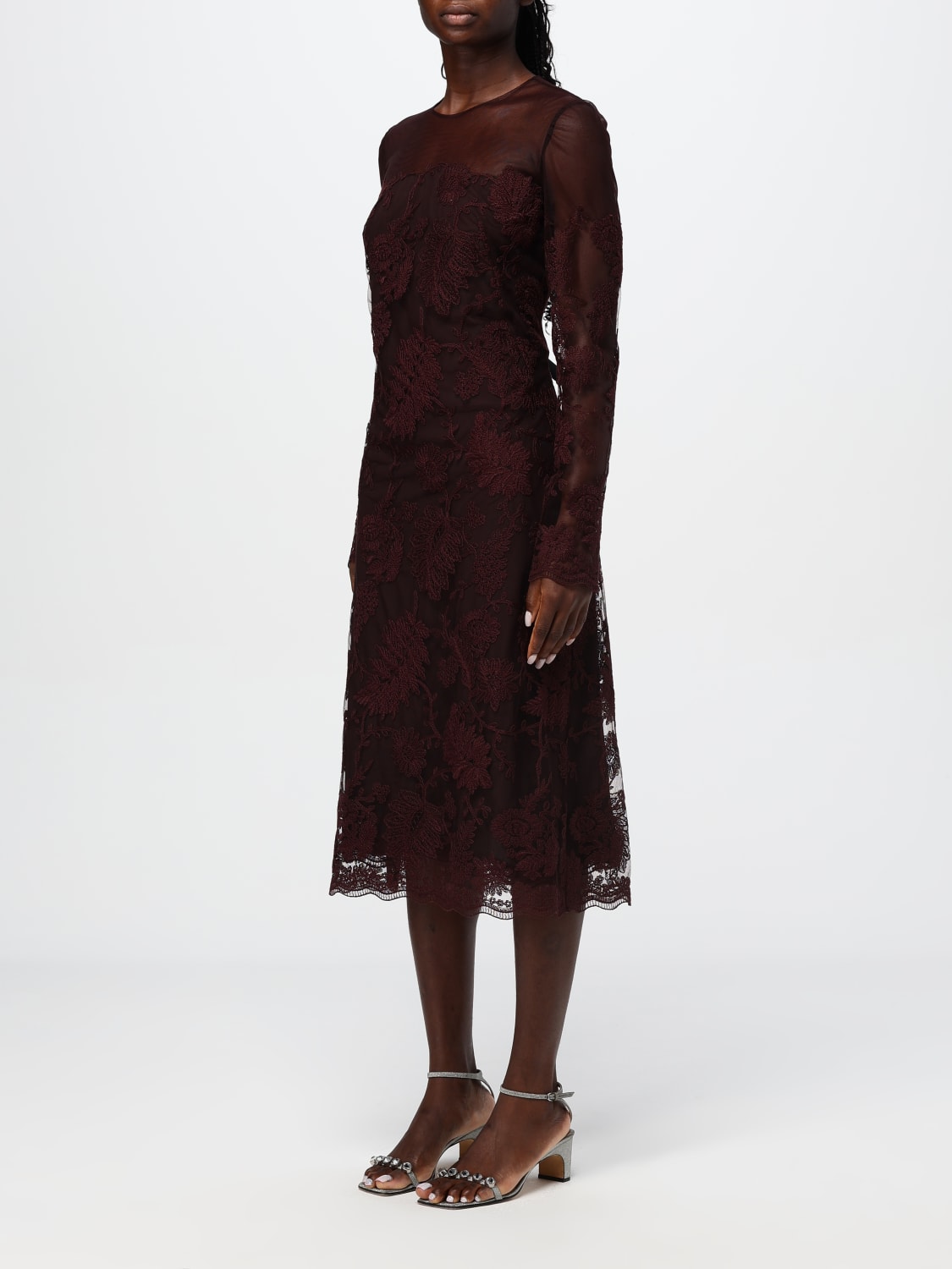 ERMANNO SCERVINO DRESS: Dress woman Ermanno Scervino, Burgundy - Img 3