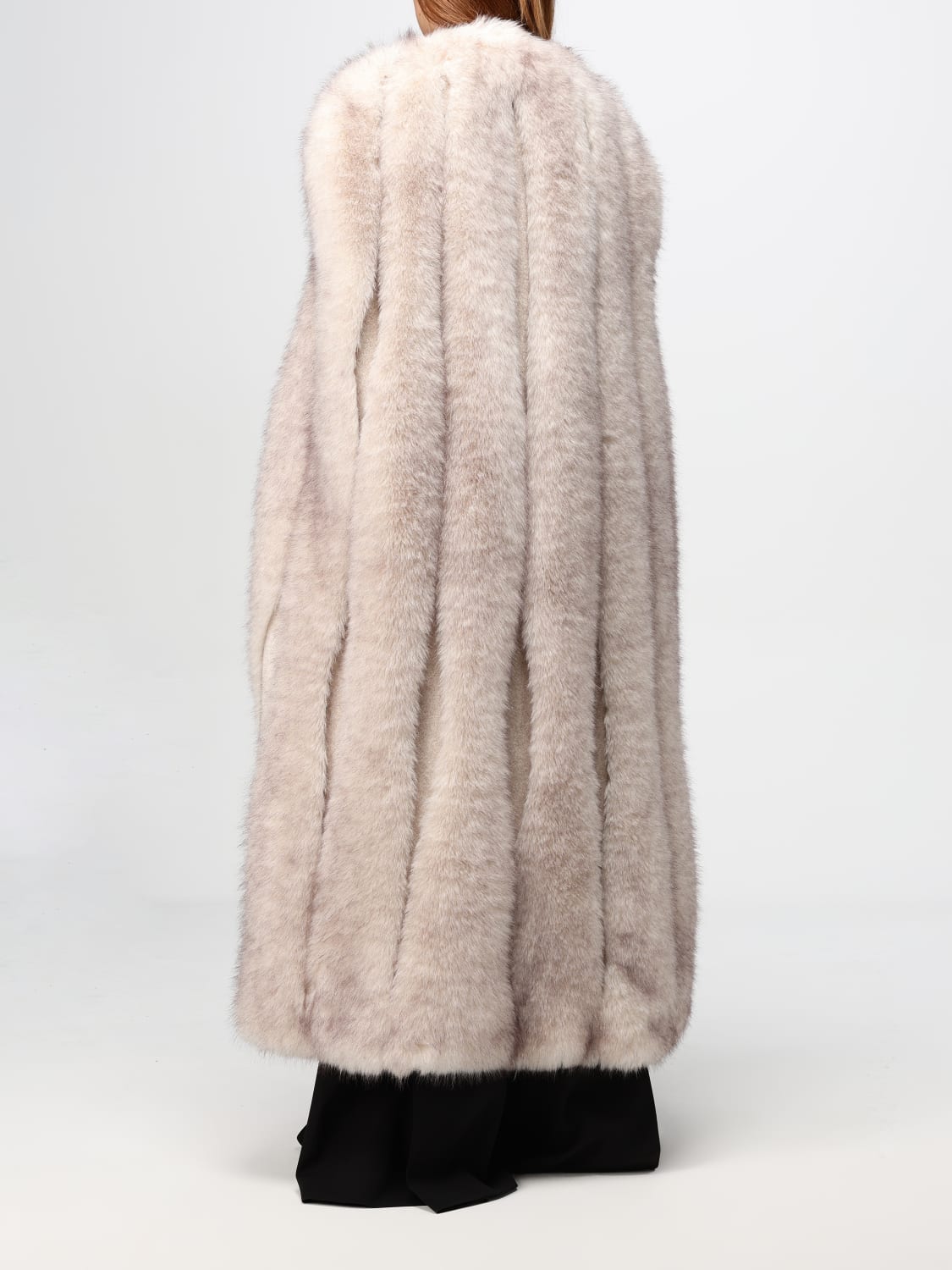 ERMANNO SCERVINO FUR COATS: Coat woman Ermanno Scervino, Pearl - Img 3