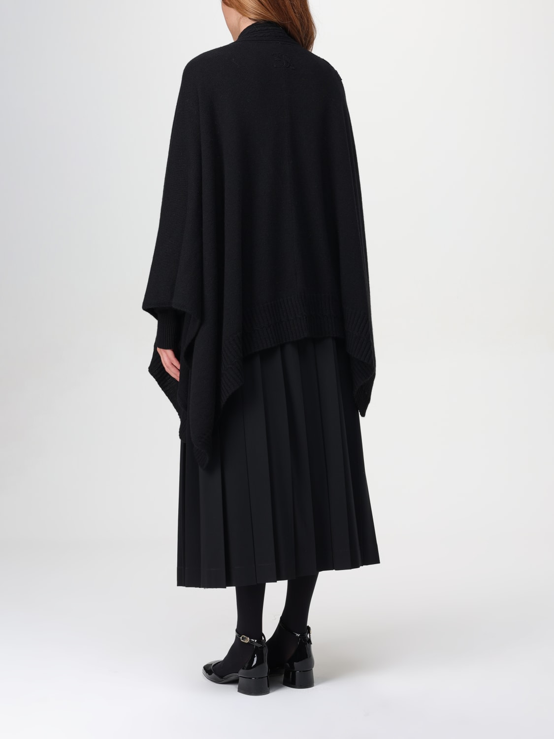 ERMANNO SCERVINO LIFE CAPE: Cape woman Ermanno Scervino Life, Black - Img 3