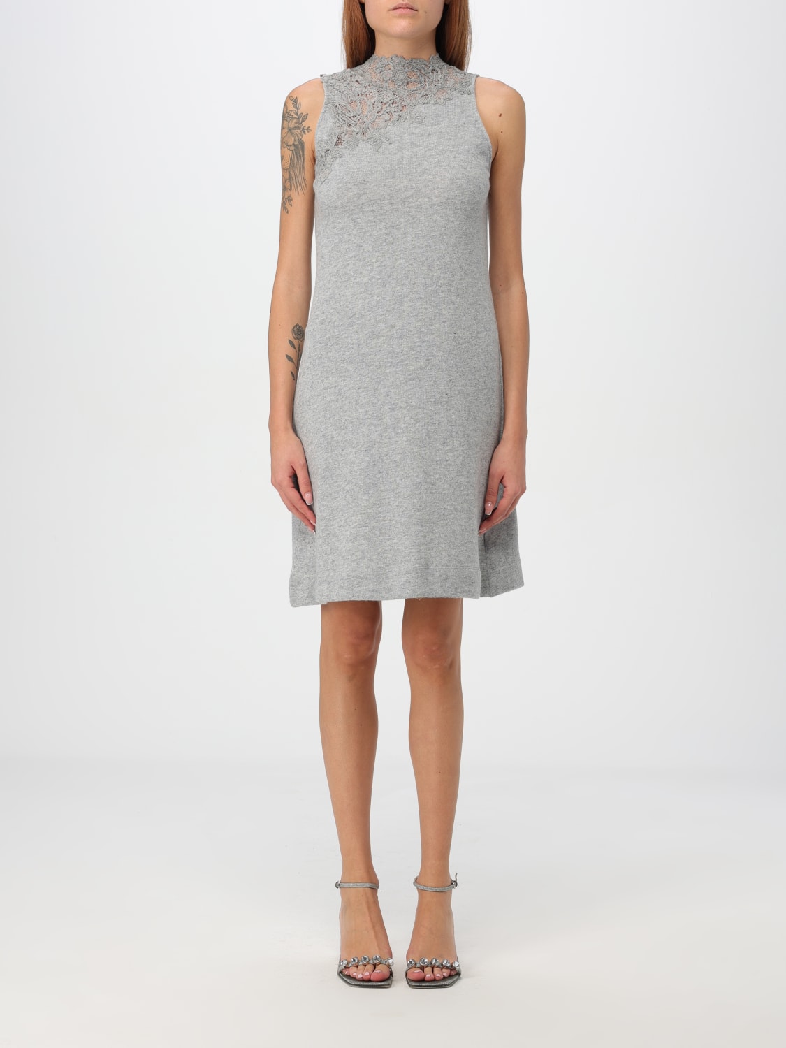 ERMANNO SCERVINO LIFE DRESS: Dress woman Ermanno Scervino Life, Grey - Img 1