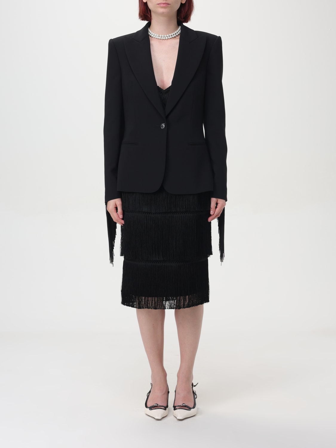 MOSCHINO COUTURE BLAZER: Blazer femme Moschino Couture, Noir - Img 1