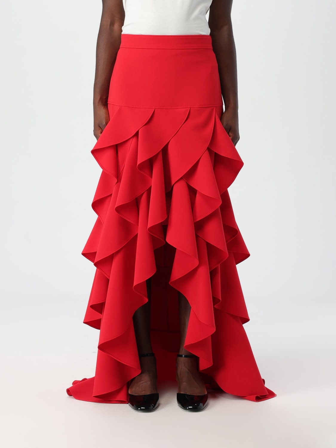 MOSCHINO COUTURE JUPE: Jupe femme Moschino Couture, Rouge - Img 1