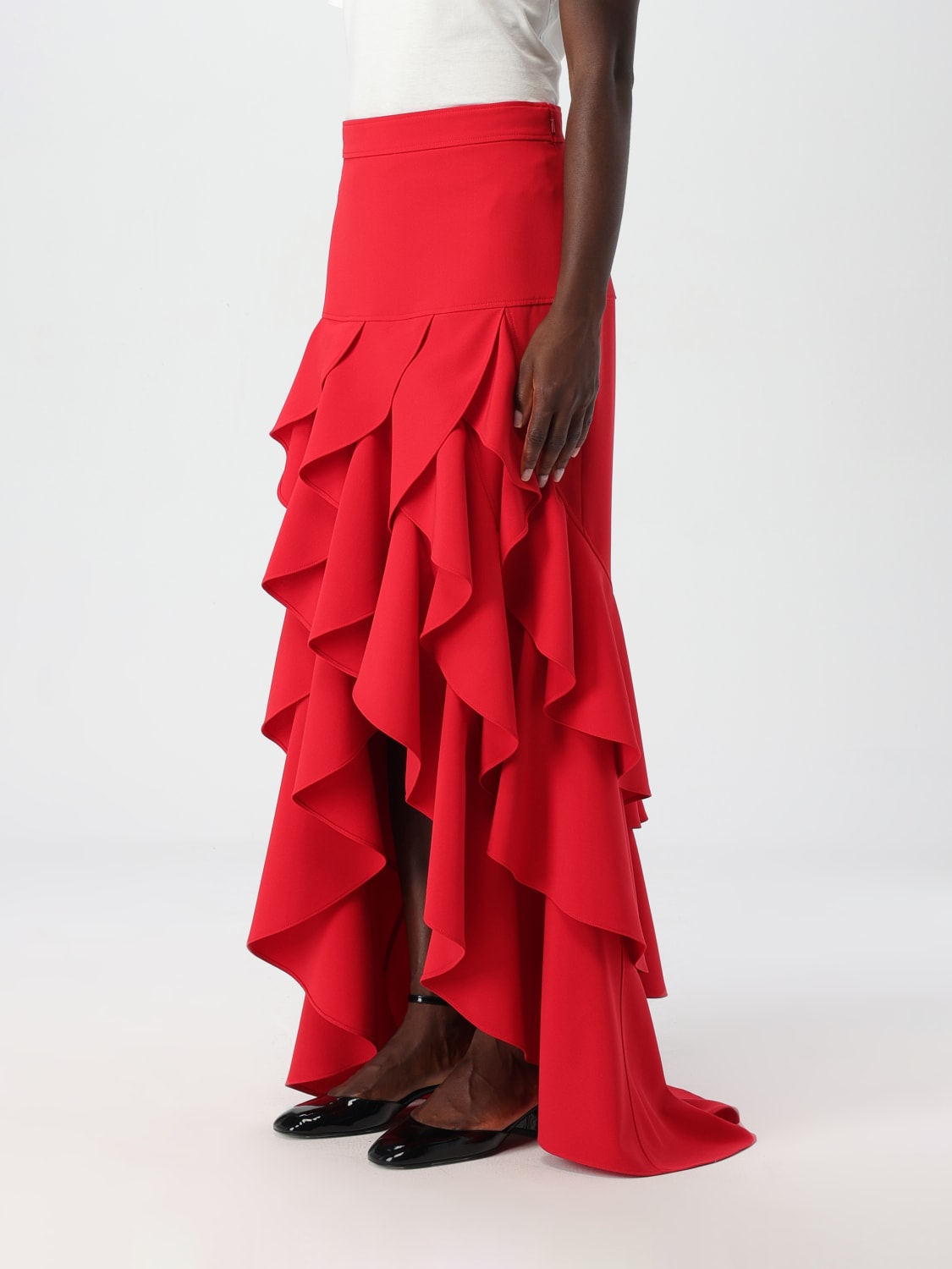 MOSCHINO COUTURE JUPE: Jupe femme Moschino Couture, Rouge - Img 4