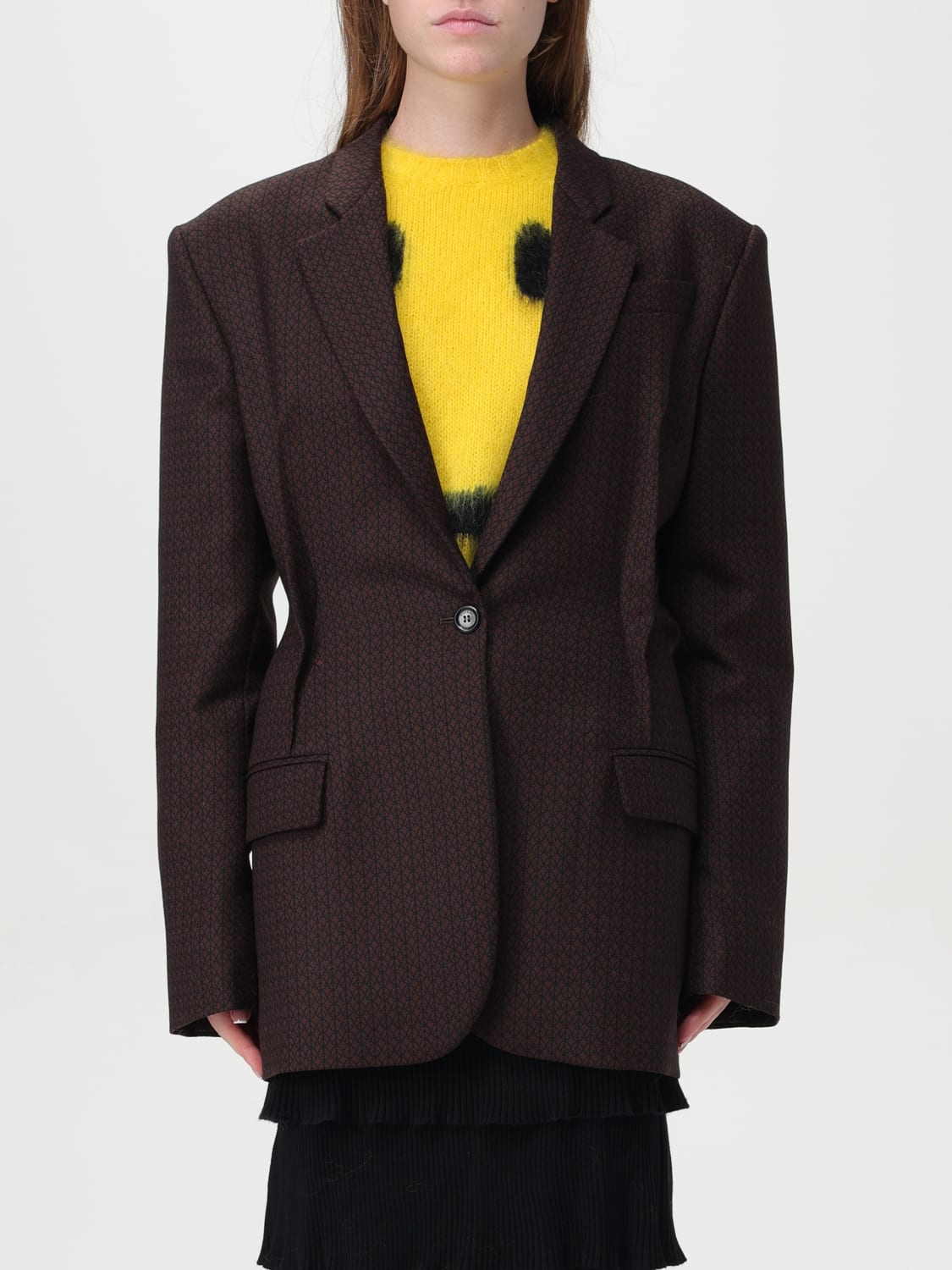 MOSCHINO COUTURE BLAZER: Blazer damen Moschino Couture, Braun - Img 1