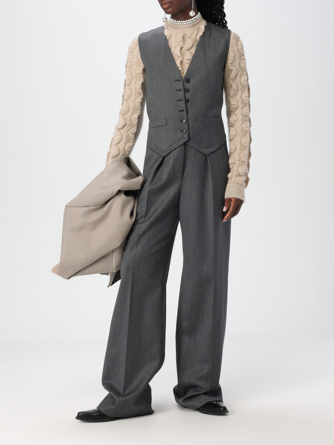 MOSCHINO COUTURE SUIT SEPARATE: Dress woman Moschino Couture, Charcoal - Img 2