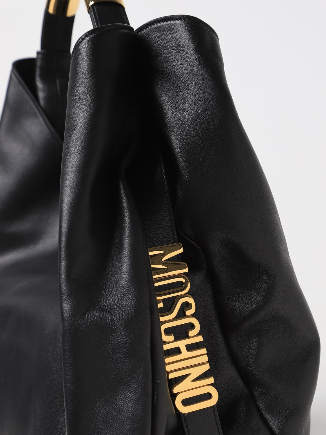 MOSCHINO COUTURE BORSA A MANO: Borsa Moschino Couture in pelle , Nero - Img 3