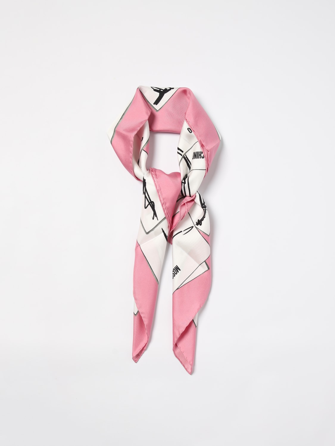 MOSCHINO COUTURE NECK SCARF: Neck scarf woman Moschino Couture, Pink - Img 2