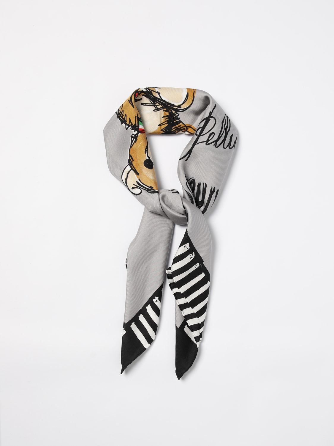 MOSCHINO COUTURE NECK SCARF: Neck scarf woman Moschino Couture, Grey - Img 2