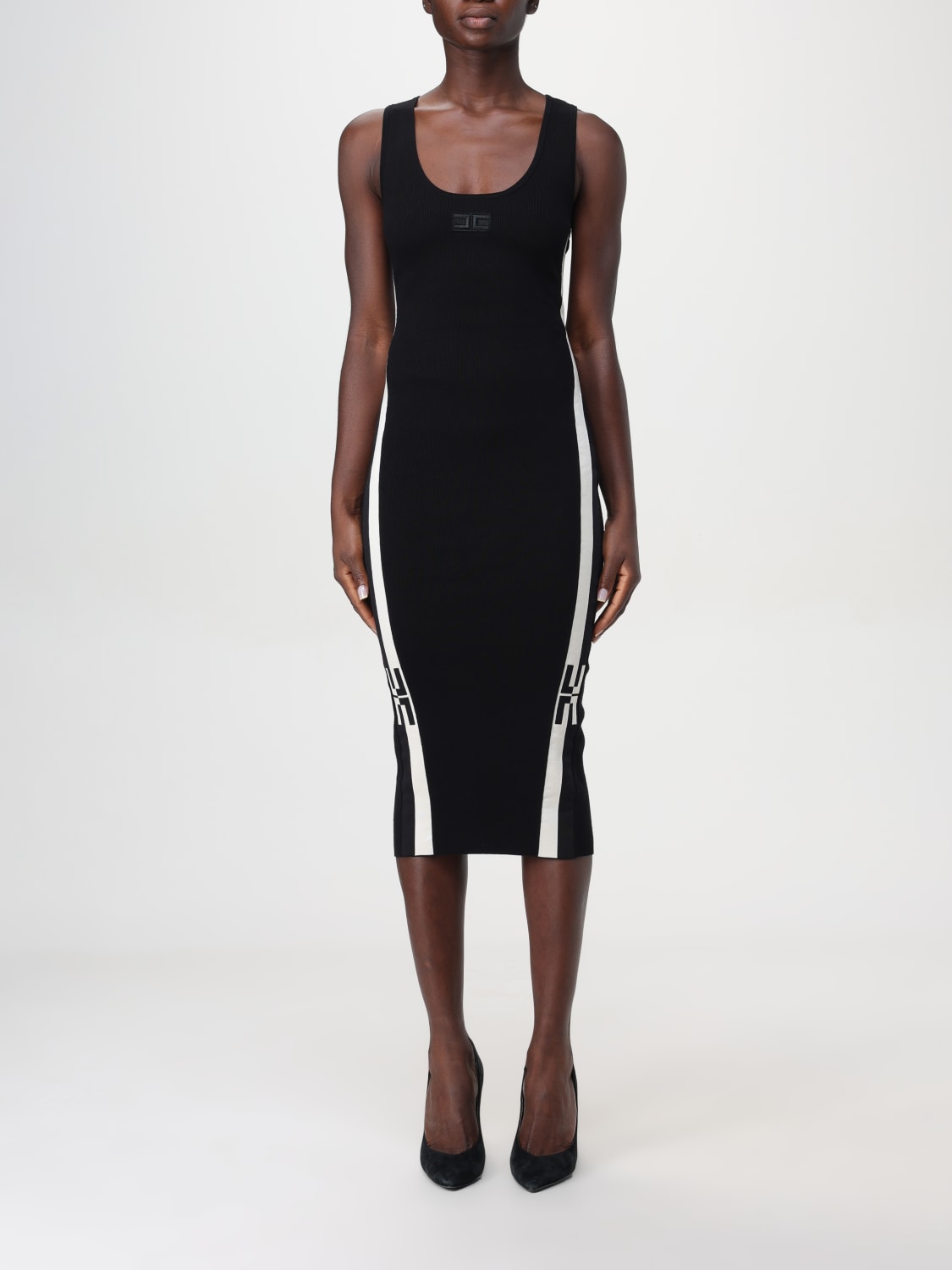 ELISABETTA FRANCHI DRESS: Dress woman Elisabetta Franchi, Black - Img 1