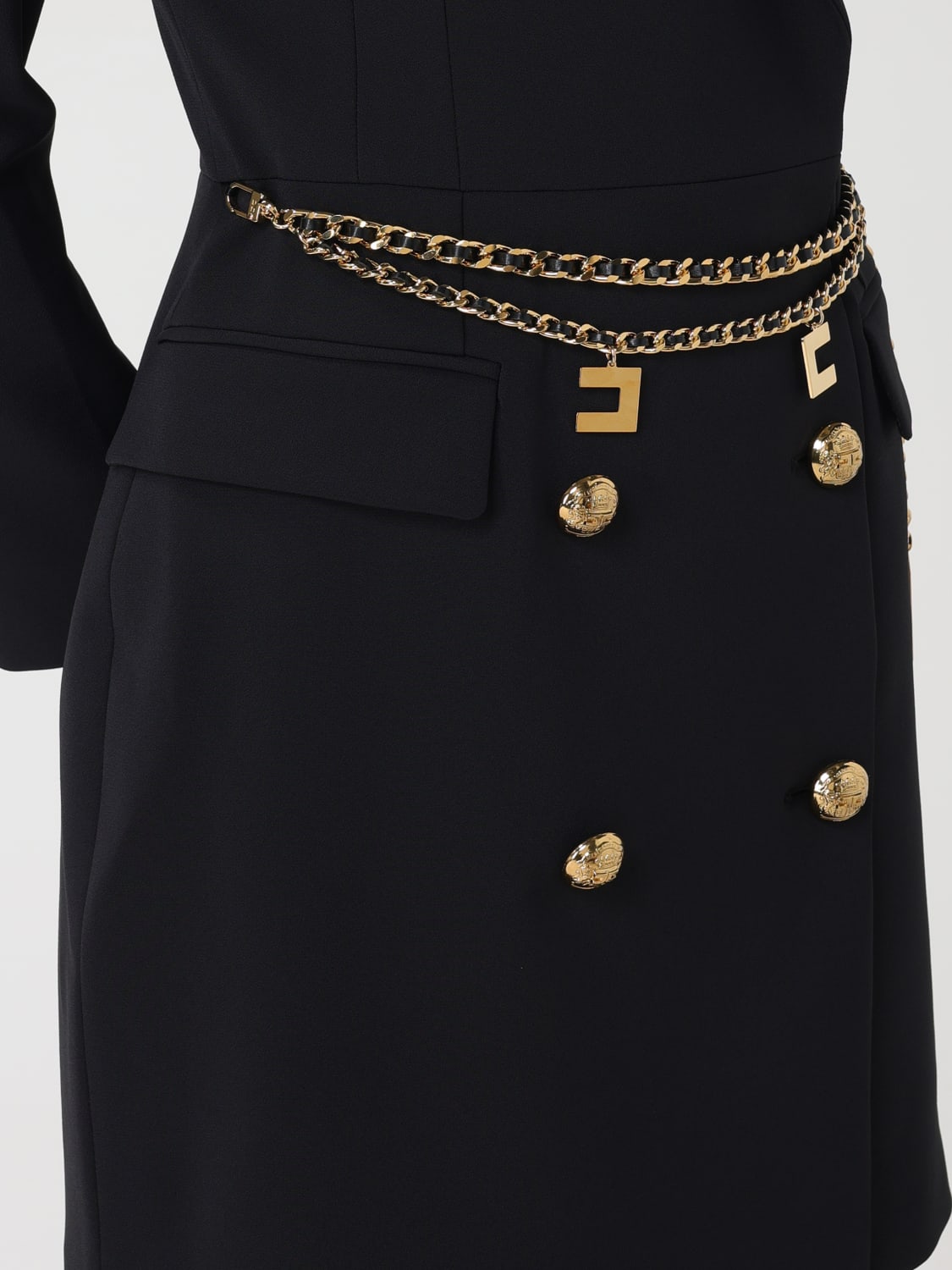 ELISABETTA FRANCHI DRESS: Dress woman Elisabetta Franchi, Black - Img 3