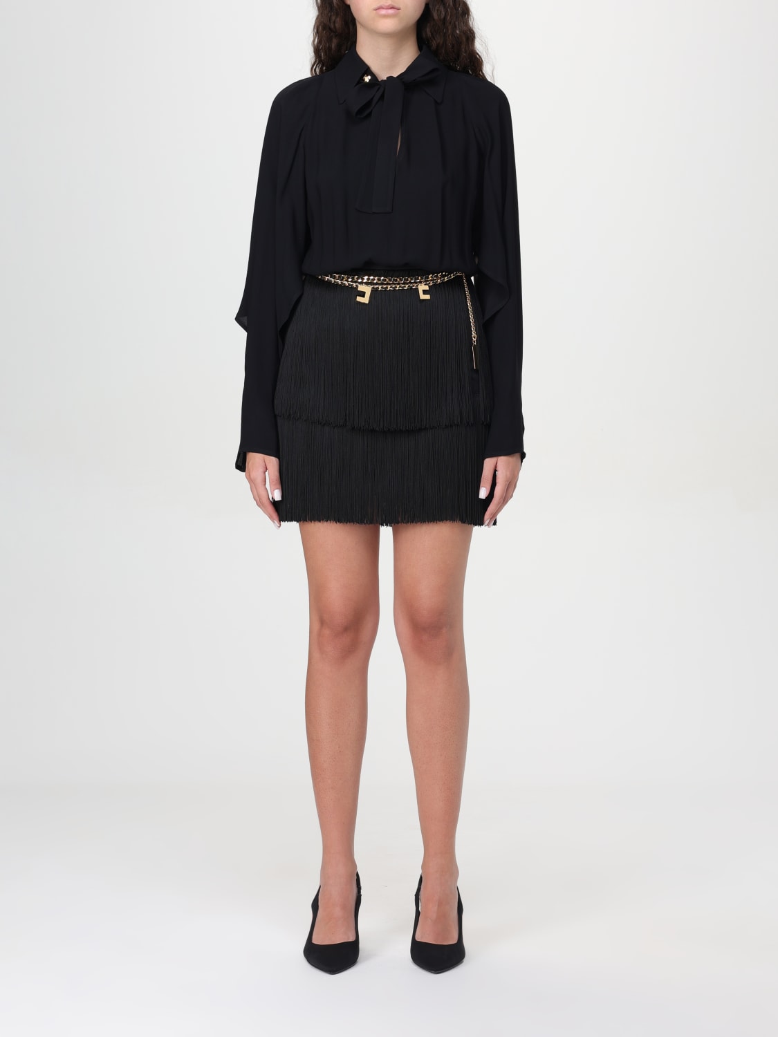 ELISABETTA FRANCHI DRESS: Dress woman Elisabetta Franchi, Black - Img 1