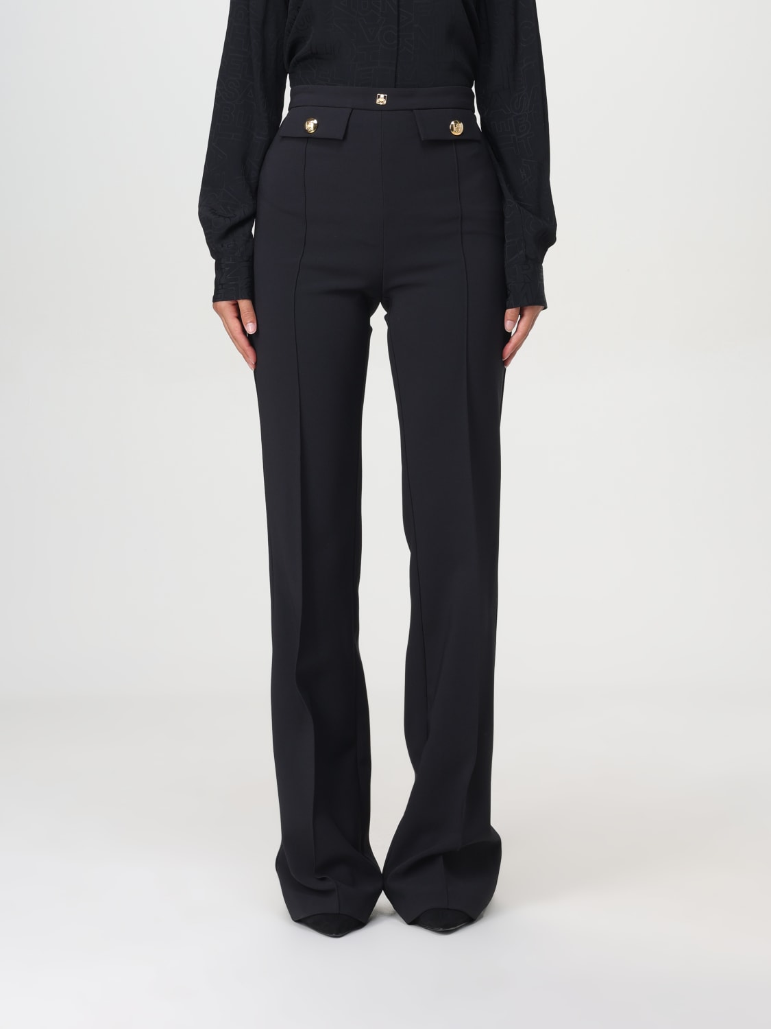 ELISABETTA FRANCHI PANTS: Pants woman Elisabetta Franchi, Black - Img 1