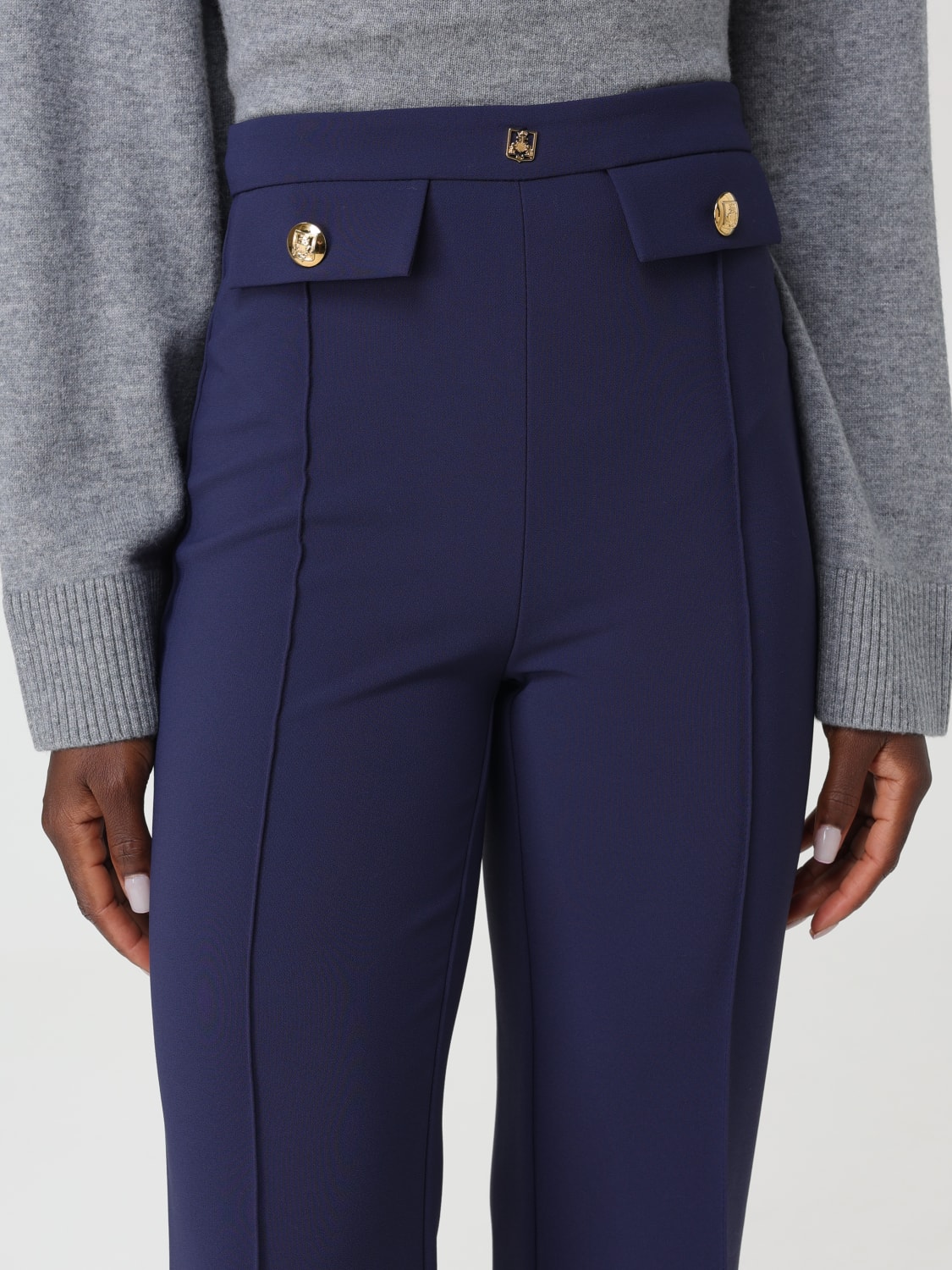 ELISABETTA FRANCHI PANTS: Pants woman Elisabetta Franchi, Blue - Img 3