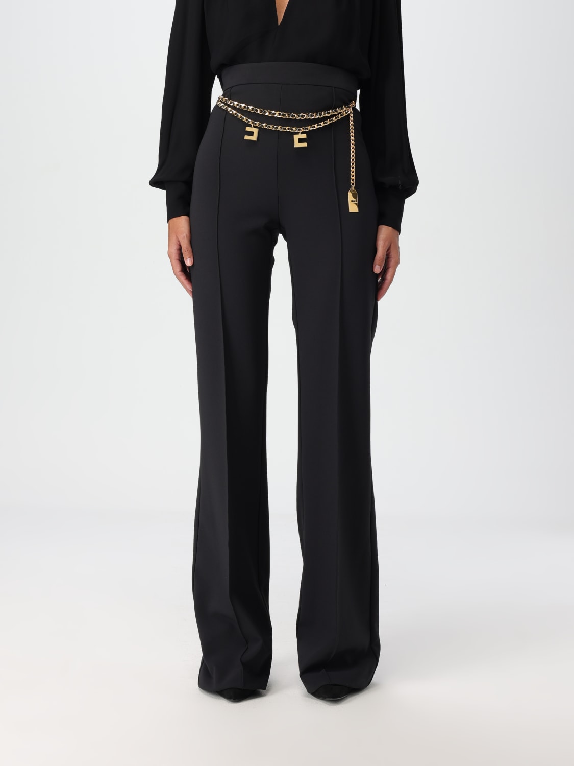 ELISABETTA FRANCHI PANTS: Pants woman Elisabetta Franchi, Black - Img 1