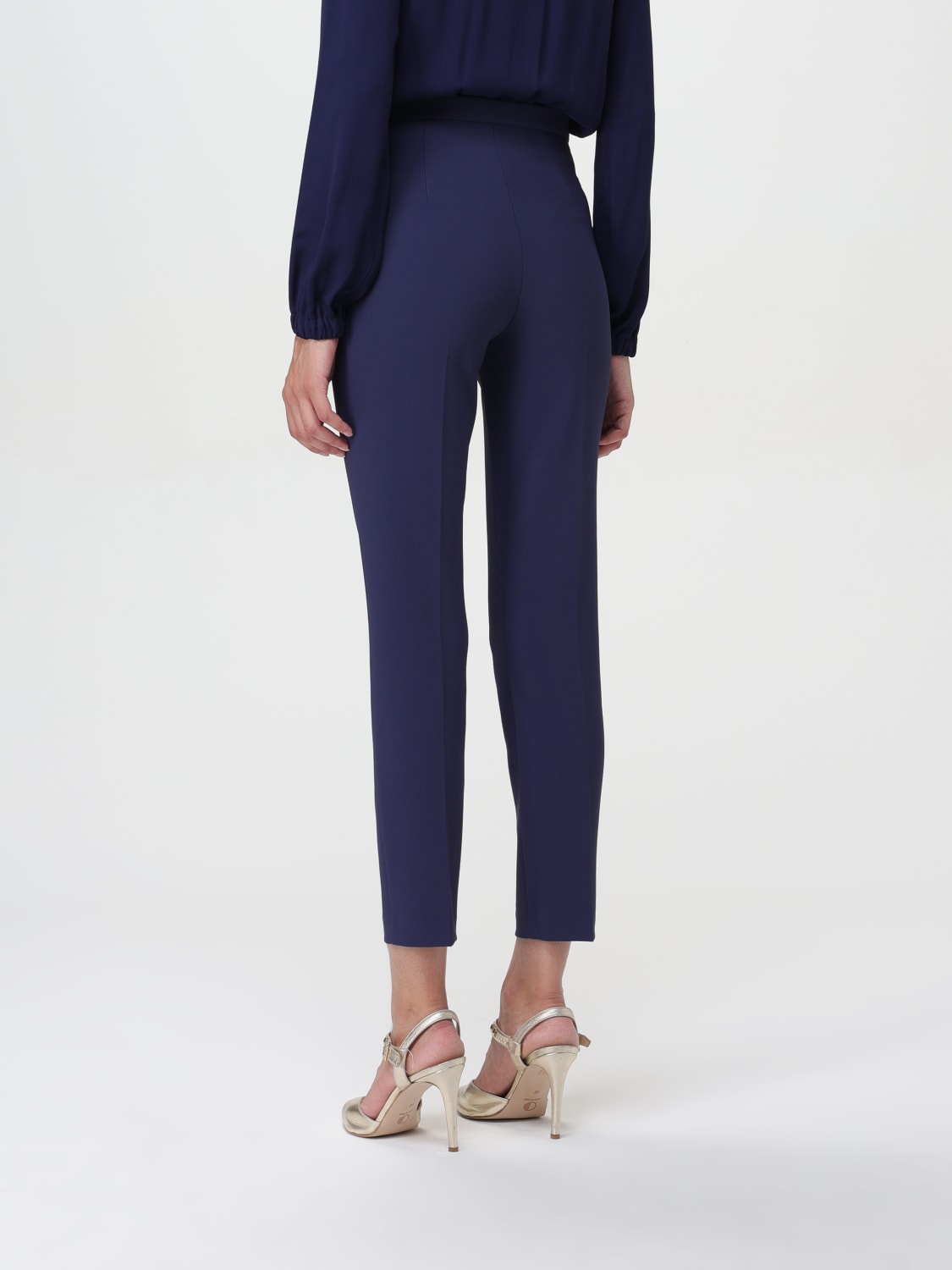 ELISABETTA FRANCHI PANTS: Pants woman Elisabetta Franchi, Blue - Img 3