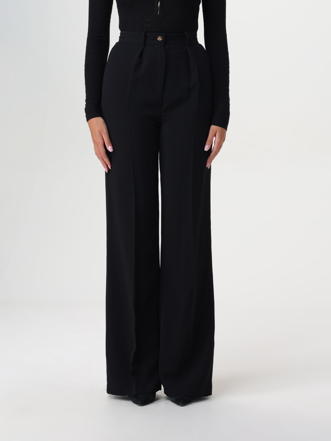 ELISABETTA FRANCHI PANTS: Pants woman Elisabetta Franchi, Black - Img 1