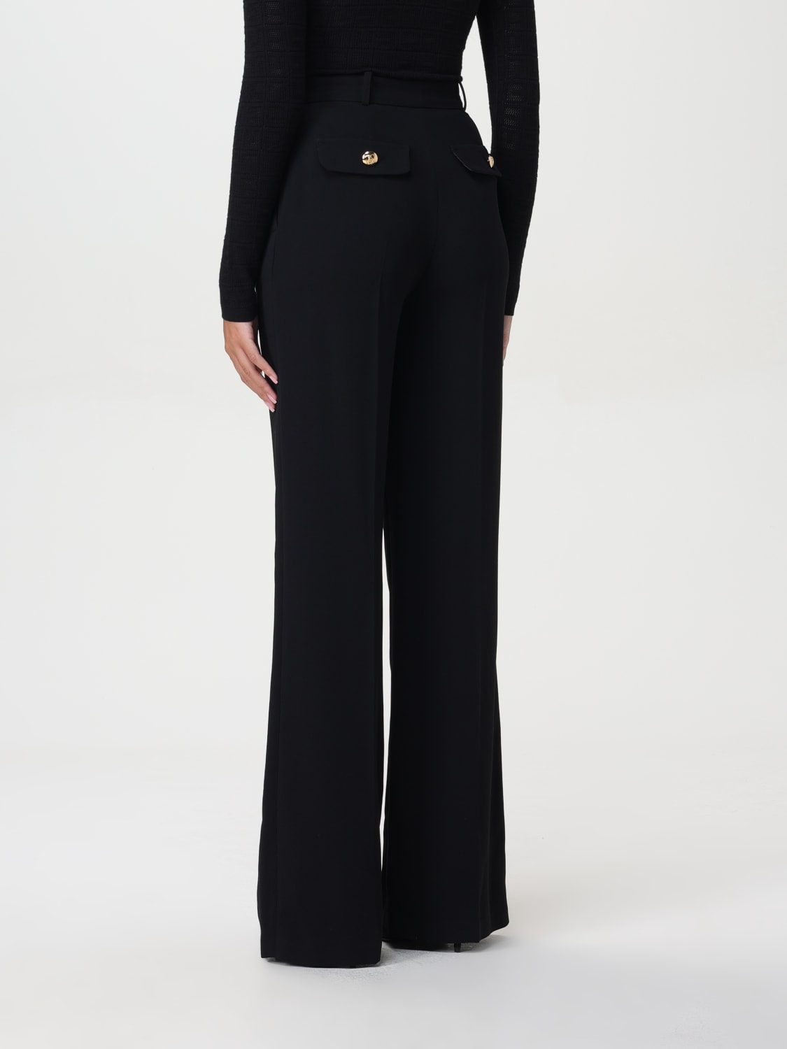 ELISABETTA FRANCHI PANTS: Pants woman Elisabetta Franchi, Black - Img 2