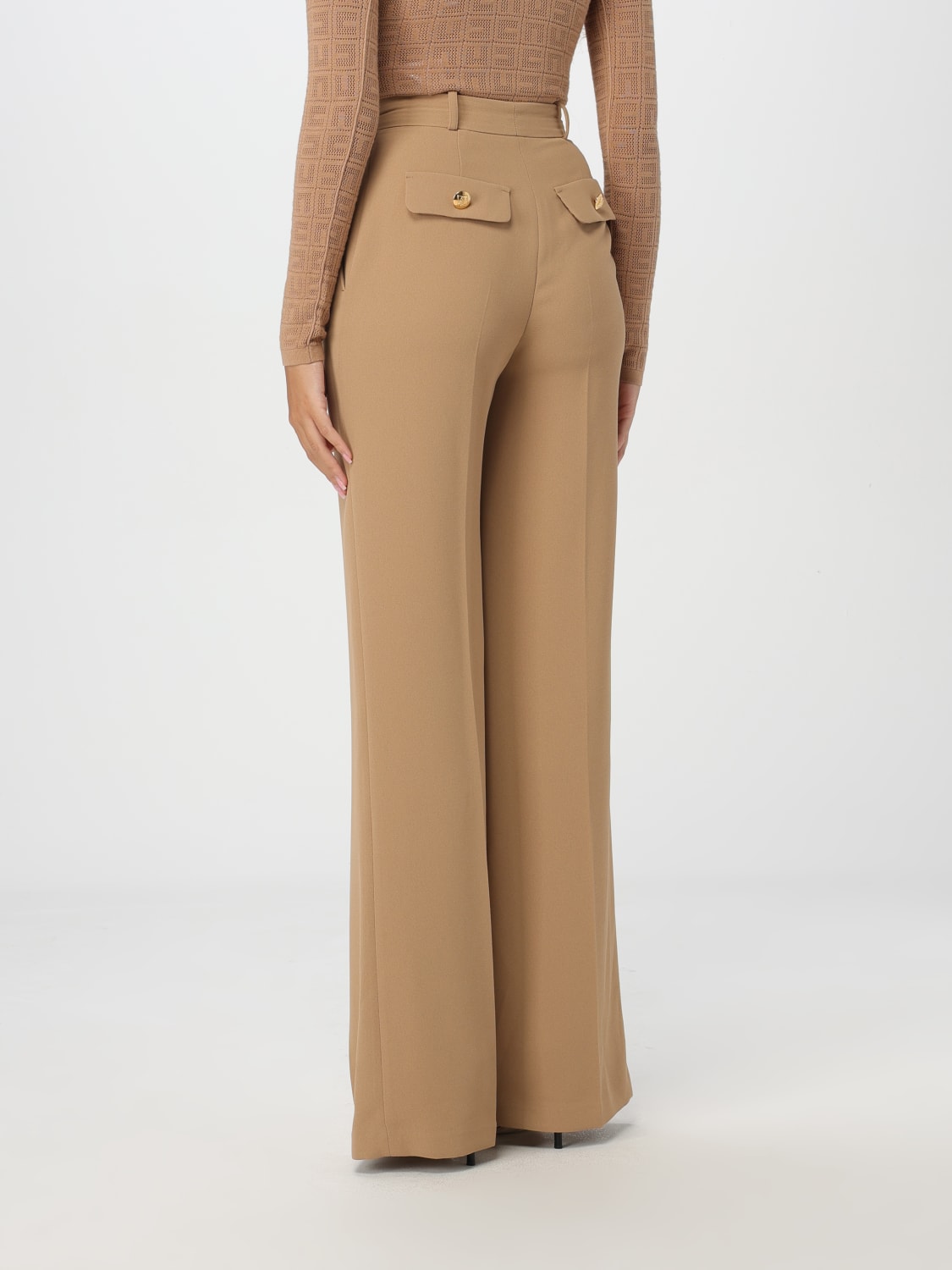 ELISABETTA FRANCHI PANTS: Pants woman Elisabetta Franchi, Camel - Img 2