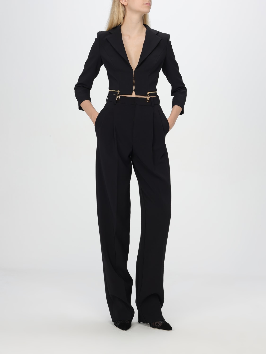 ELISABETTA FRANCHI BLAZER: Blazer woman Elisabetta Franchi, Black - Img 2