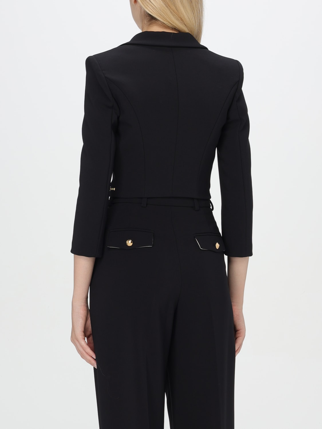 ELISABETTA FRANCHI BLAZER: Blazer woman Elisabetta Franchi, Black - Img 3