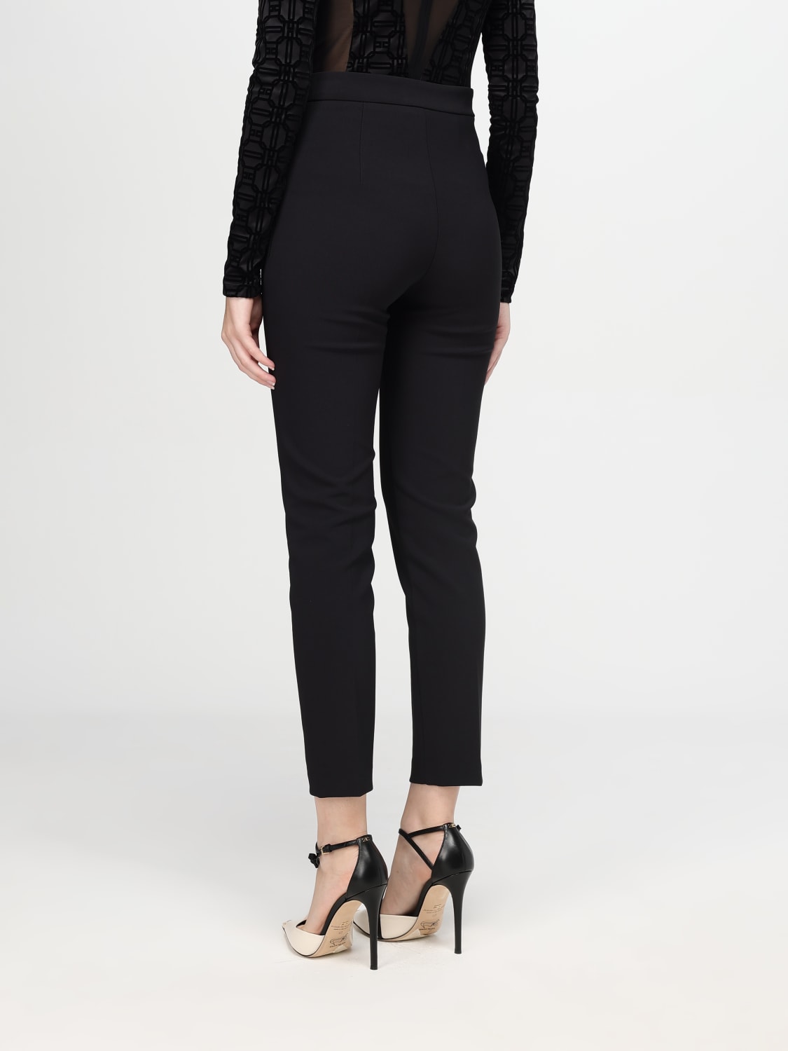 ELISABETTA FRANCHI PANTS: Pants woman Elisabetta Franchi, Black - Img 2