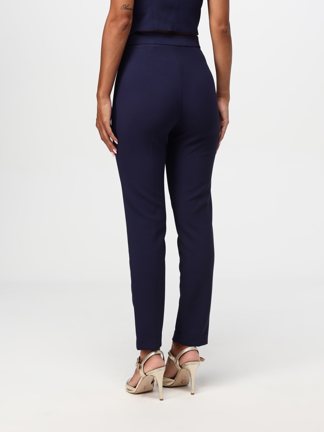 ELISABETTA FRANCHI PANTS: Pants woman Elisabetta Franchi, Blue - Img 3