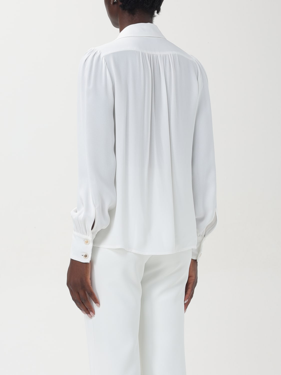 ELISABETTA FRANCHI SHIRT: Shirt woman Elisabetta Franchi, White - Img 3