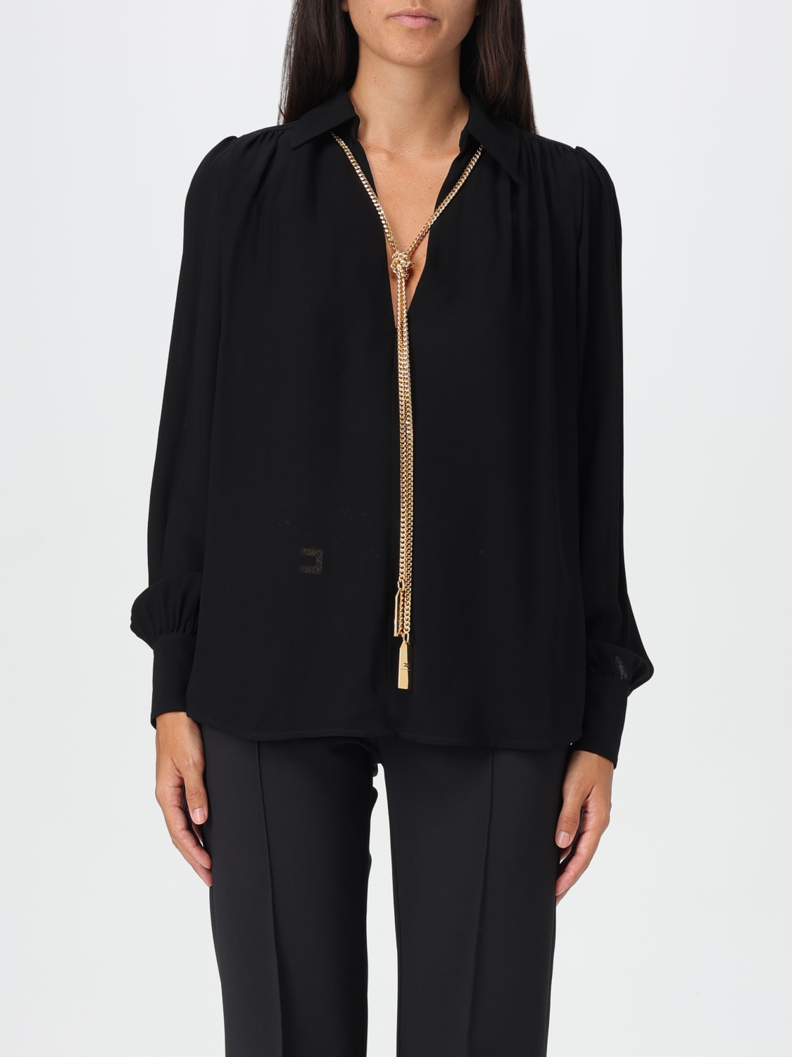 ELISABETTA FRANCHI SHIRT: Shirt woman Elisabetta Franchi, Black - Img 1