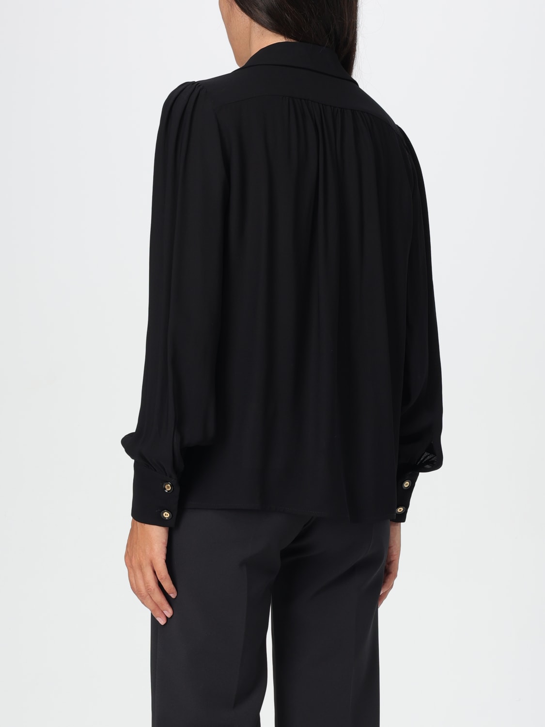 ELISABETTA FRANCHI SHIRT: Shirt woman Elisabetta Franchi, Black - Img 2