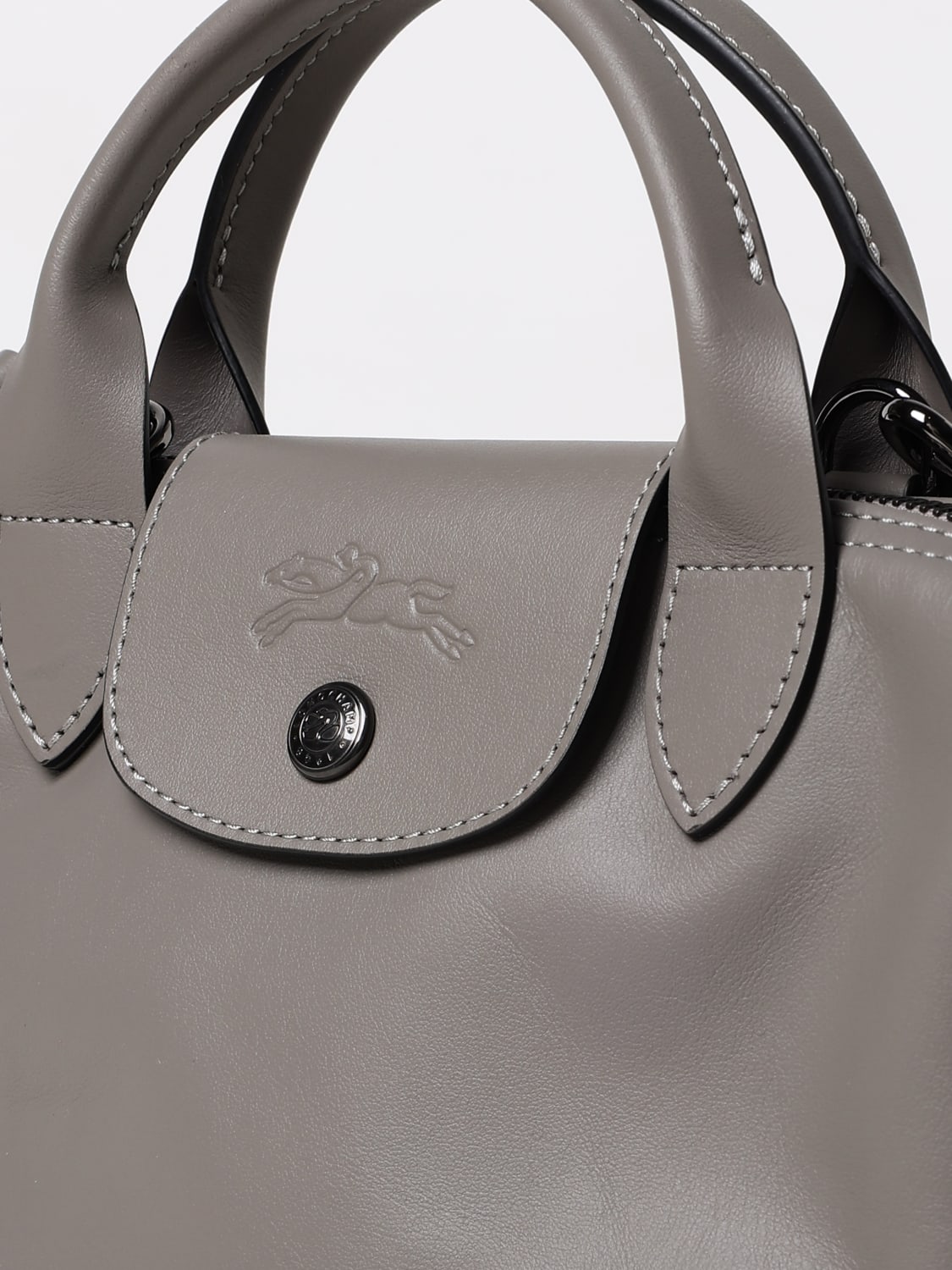 LONGCHAMP HANDBAG: Shoulder bag woman Longchamp, Grey - Img 3