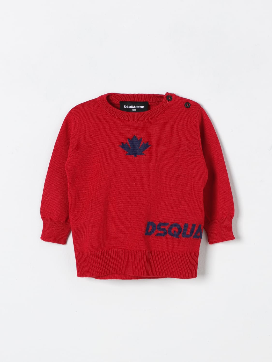 DSQUARED2 SWEATER: Sweater kids Dsquared2 Junior, Red - Img 1