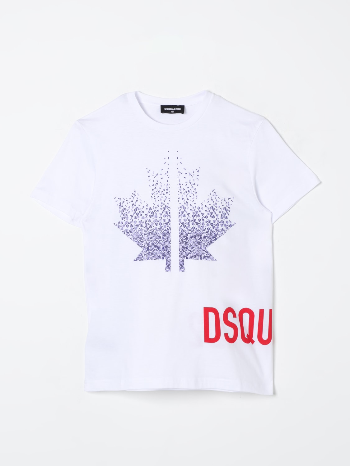 DSQUARED2 T-SHIRT: T-shirt con stampa logo Dsquared2 Junior, Bianco - Img 1