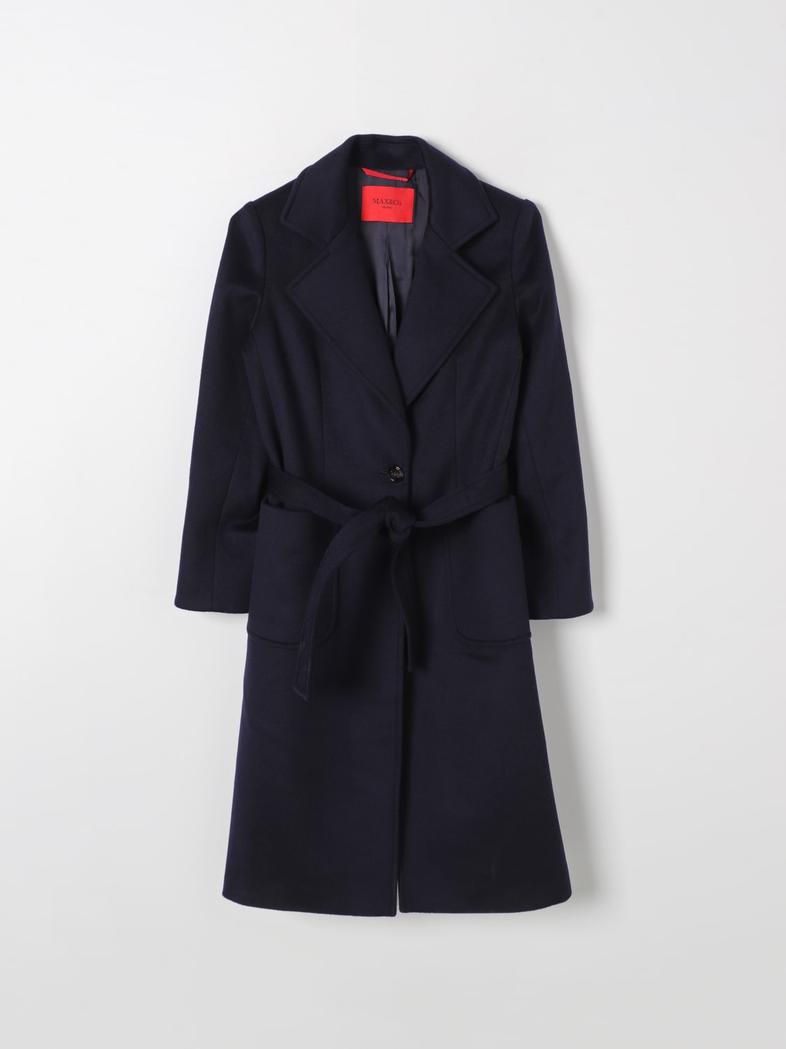 MAX&CO. KID CAPPOTTO: Cappotto Max&co Junior in lana , Blue - Img 1