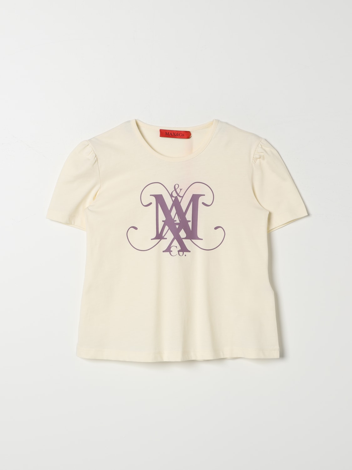 MAX&CO. KID T-SHIRT: T-shirt kids Max&co. Kid, Yellow Cream - Img 1