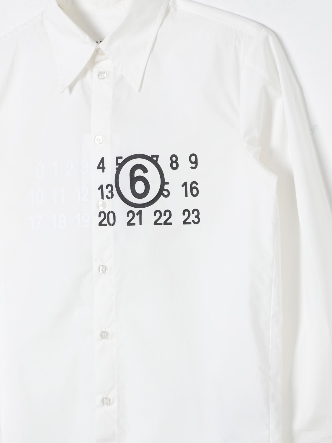 MM6 MAISON MARGIELA 셔츠: 셔츠 남아 Mm6 Maison Margiela, 화이트 - Img 3