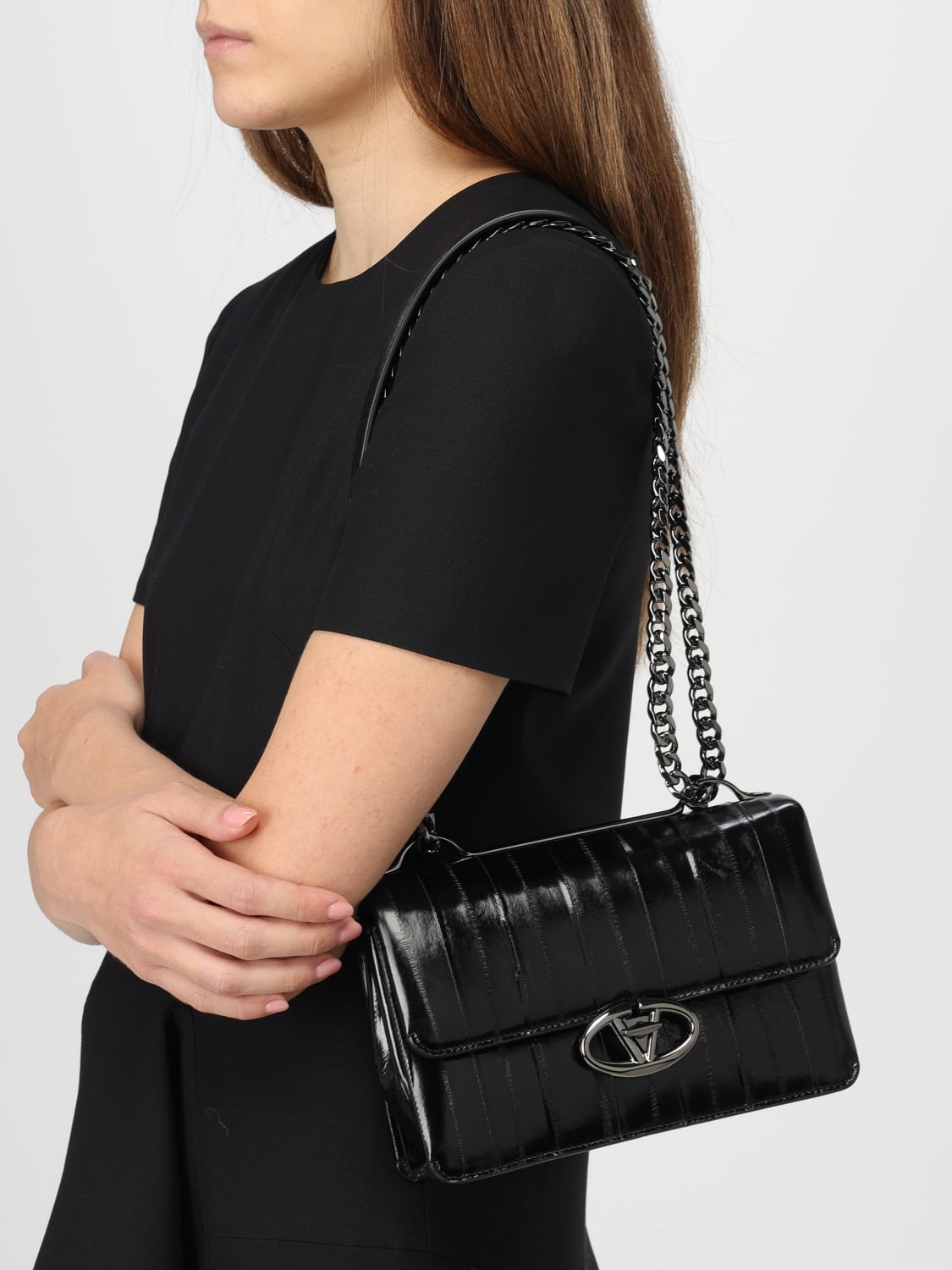 VALENTINO GARAVANI MINI BAG: Shoulder bag woman Valentino Garavani, Black - Img 2